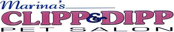 Marina's Clipp & Dipp Pet Salon logo